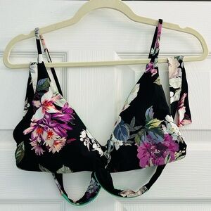Becca Floral Double Tie Bikini Top
